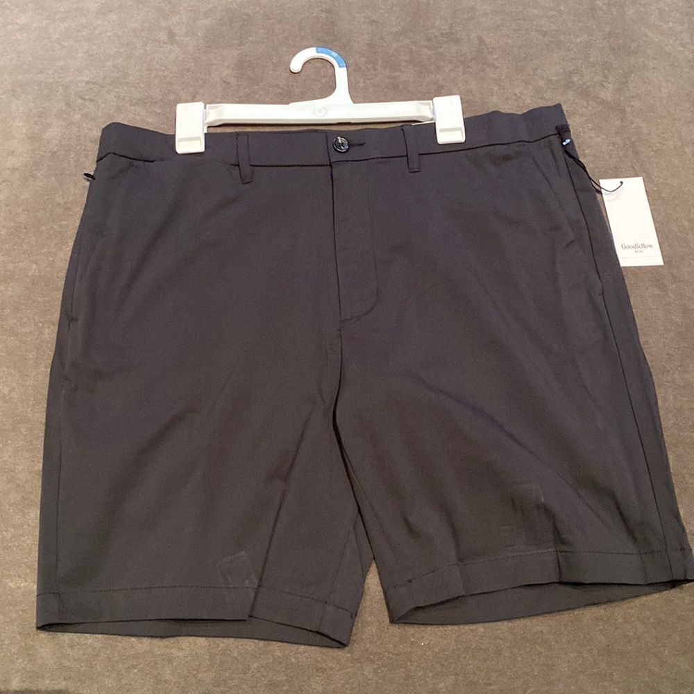 Men’s Goodfellow & Co Ebony Dress Tech Shorts Wrinkle Resistant Size 38 NWT
